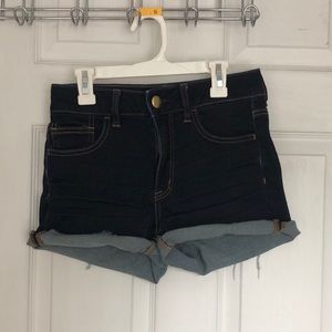 American eagle blue jean shorts